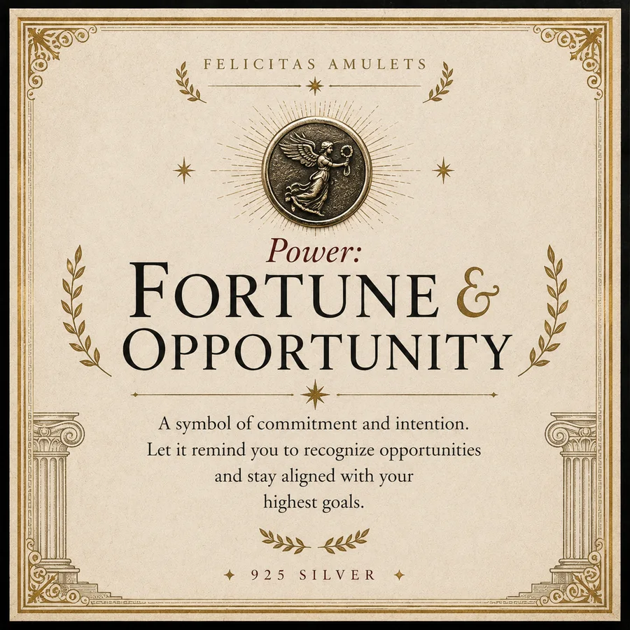 The Crescent — power of fortune and opportunity, 925 sterling silver